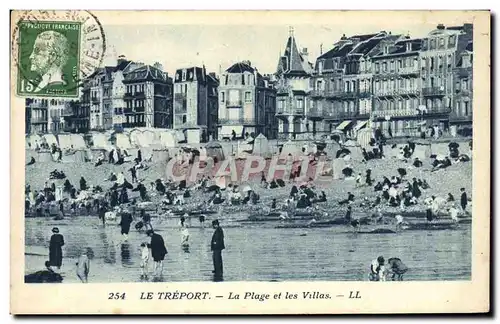 Cartes postales Le Treport La Plage et les Villas