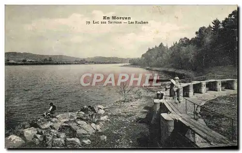 Cartes postales En Morvan Lac des Settons Les Rochers