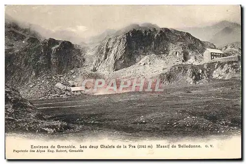 Cartes postales Environs de Grenoble Les Deux Chalefs de la Pra Massif de Belledonne