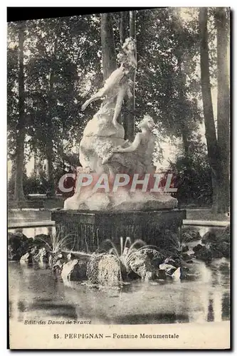 Cartes postales Perpignan Fontaine Monumentale