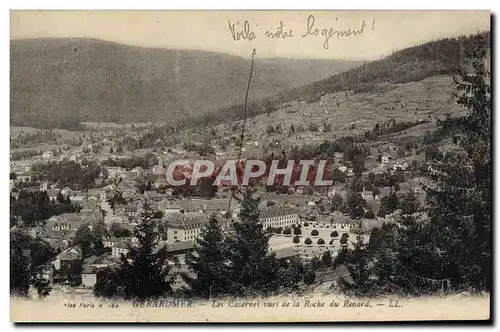 Cartes postales Gerarumer Les casernes vues de la Roche du renard