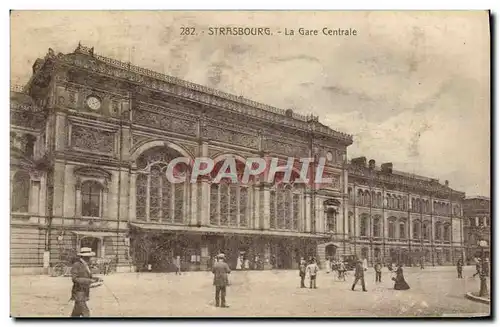 Cartes postales Strasbourg La Gare Centrale