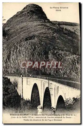 Ansichtskarte AK Banlieue du Puy L&#39ensemble des Orgues d&#39Espaly et du Mont de la Croix de Paille