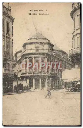 Cartes postales Bordeaux Theatre Francais