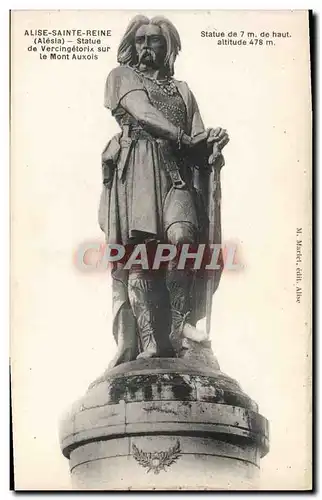 Ansichtskarte AK Alise Sainte Reine Statue de Vercingetorix sur le Mont Auxois