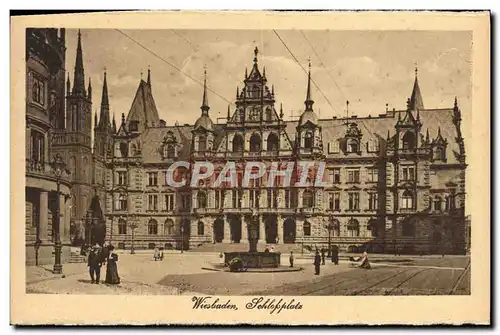 Cartes postales Wiesbaden Schlossplatz