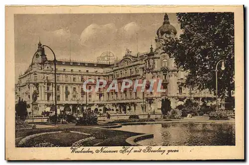 Cartes postales Wiesbaden Nassauer Hof mit Bowling green