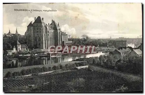 Cartes postales Solesmes L&#39Abbaye Vue Generale