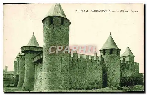 Ansichtskarte AK Cite de Carcassonne Le Chateau Comtal