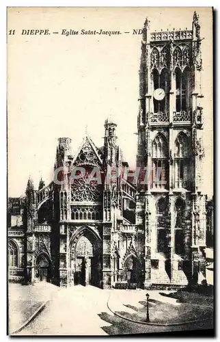 Cartes postales Dieppe L&#39Eglise Saint Jacques