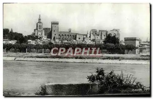 Ansichtskarte AK Avignon Le Palais des Papes vu de la rive droite du Rhone