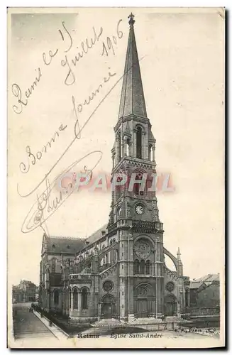 Ansichtskarte AK Reims Eglise Saint Andre