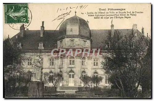 Ansichtskarte AK Toul Pittoresque Jardin de Hotel de Ville et Facade Sud de l&#39Ancien Palais