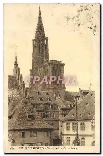 Cartes postales Strasbourg Vue vers la Cathedrale