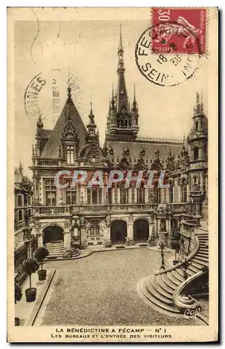 Cartes postales La Benedictine a Fecamp Les Bureaux Et L&#39Entree des Visiteurs