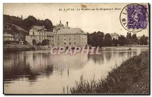 Cartes postales Laval Le Moulin sur la Mayenne a Boolz
