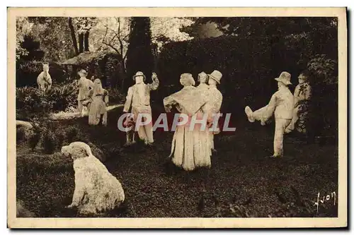 Ansichtskarte AK Clermont Ferrand Jardin de la Fontaine Petrifiante Chien Chevre