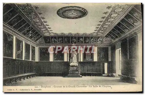 Cartes postales Dauphine Couvent de la Grande Chartreuse La Salle du Chapitre