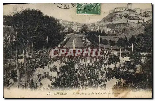 Cartes postales Lourdes Esplanade prise de la Coupole du Rosaire