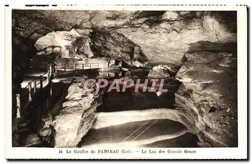 Ansichtskarte AK Le Gouffre de Padirac Le Lac des Grands Cours