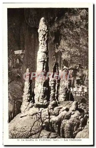 Cartes postales Le Gouffre de Padirac Les Obelisques