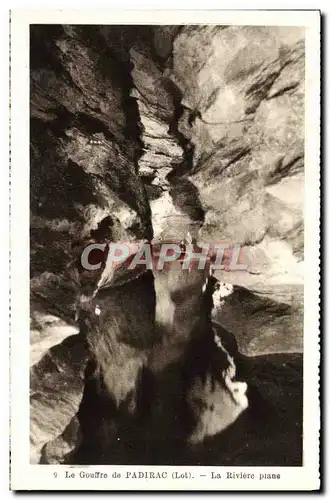 Cartes postales Le Gouffre de Padirac La Riviere Plane