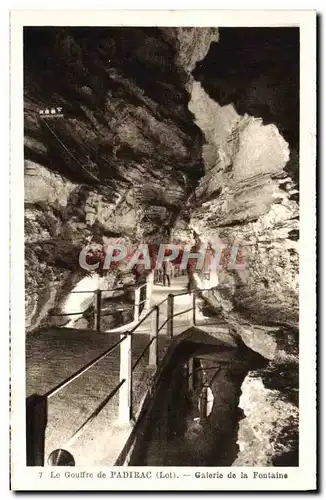 Cartes postales Le Gouffre de Padirac Galerie de la Fontaine