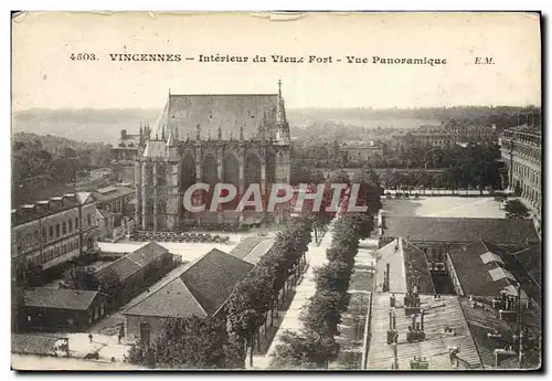 Cartes postales Vincennes Interieur du Vieu Fort Vue Panoramique
