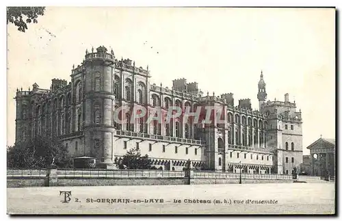 Cartes postales St Germain en Laye Le chateau vue d&#39ensemble