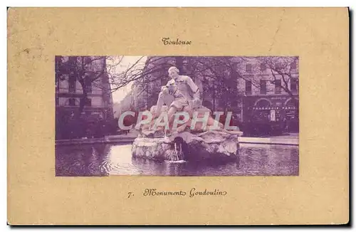 Cartes postales Toulouse Monument Goudoulin