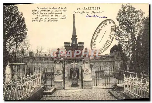 Ansichtskarte AK Bazeilles La Crypte ou ossuaire