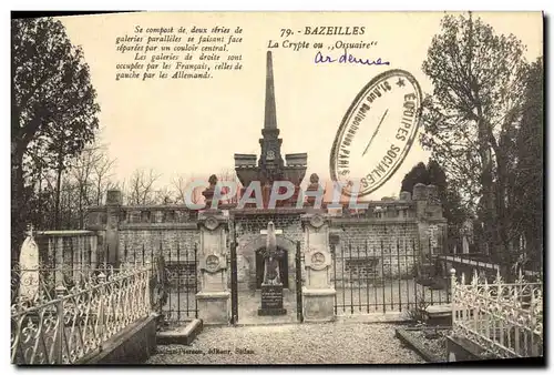 Cartes postales Bazeilles La Crypte ou ossuaire