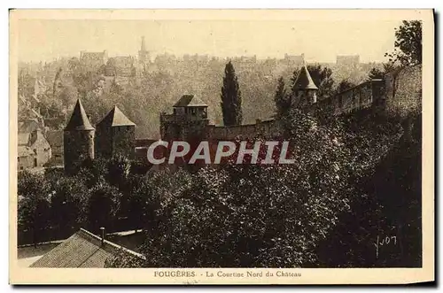 Ansichtskarte AK Fougeres La Courtine Nord Du chateau