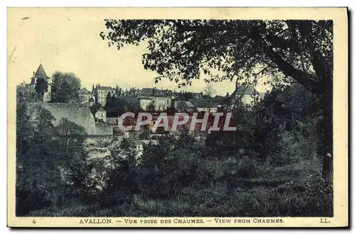 Cartes postales Avallon Vue Prise Des Chaumes