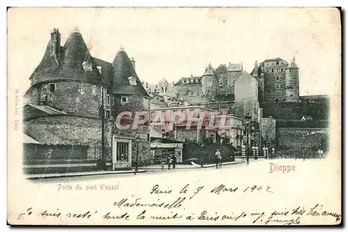 Cartes postales Dieppe Porte du Port d'Ouest