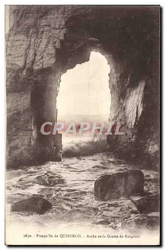 Ansichtskarte AK Quiberon Arche de la Grotte de Kergroix