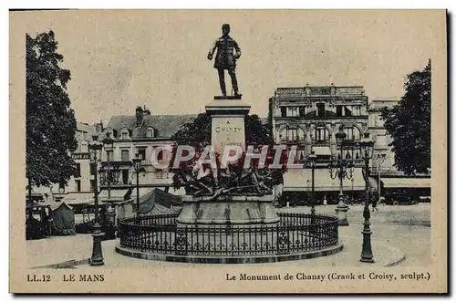 Ansichtskarte AK Le Mans Le Monument de Chanzy Militaria