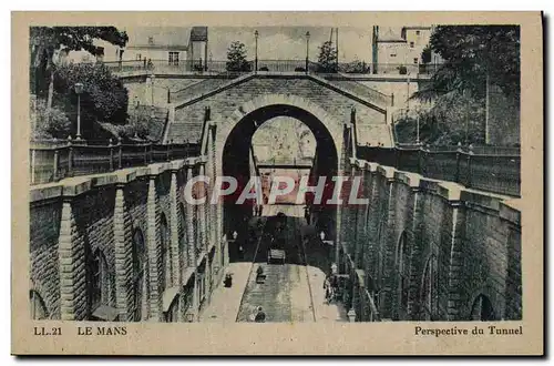 Cartes postales Le Mans Perspective du Tunnel