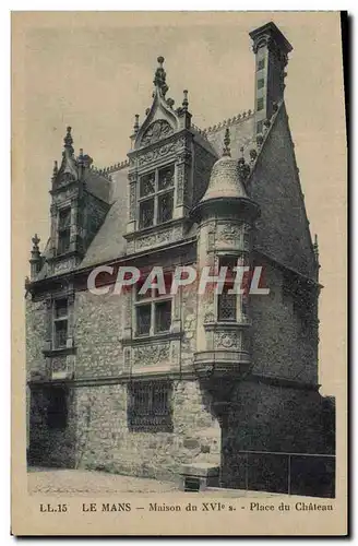 Cartes postales Le Mans Maison du Place du Chateau