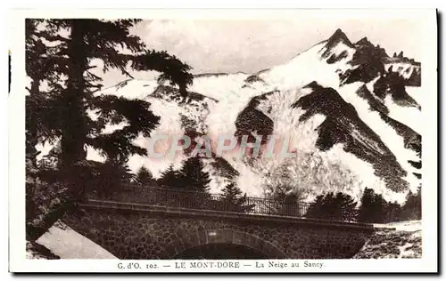 Cartes postales Le Mont Dore La neige au Sancy