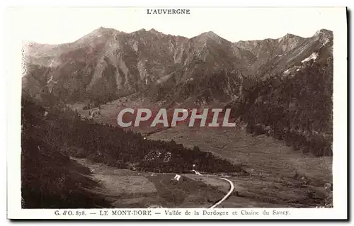 Ansichtskarte AK Le Mont Dore Vallee de la Dordogne et Chaine du Sancy