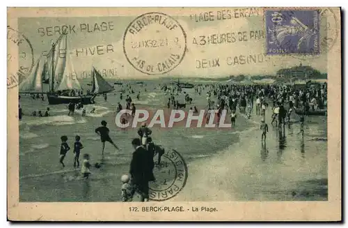 Cartes postales Berck Plage La Plage Bateau