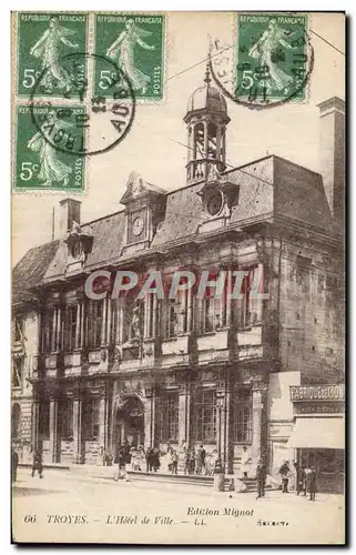 Cartes postales Troyes L&#39Hotel de Ville