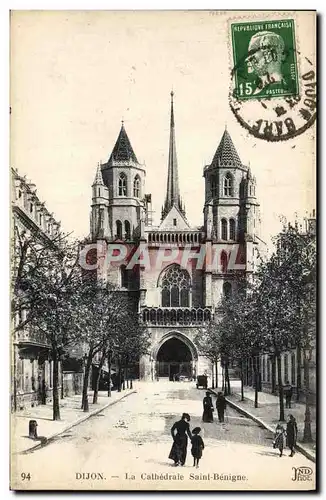 Ansichtskarte AK Dijon La Cathedrale Saint Benigne