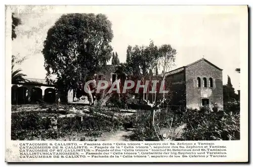 Cartes postales moderne Catacombe s Callisto Facciata della Cella tricora