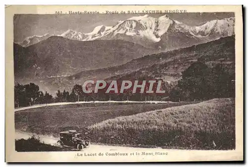 Ansichtskarte AK Le Lacet de Combloux et le Mont Blanc Automobile