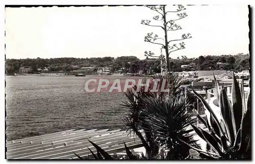 Moderne Karte La Garoupe Vue sur la Baie de la Garoupe et les plages