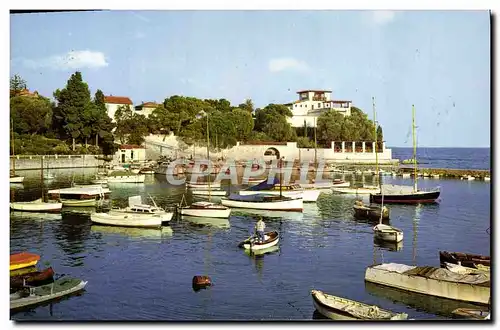 Moderne Karte Beaulieu sur Mer Le port de plaisance La villa grecque