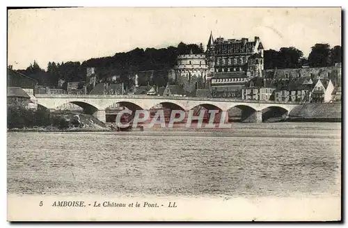 Cartes postales Amboise Le Chateau et le Pont