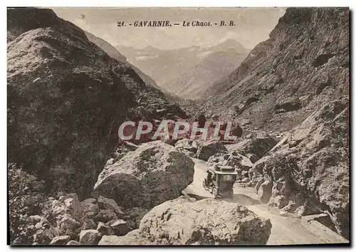 Cartes postales Gavarnie Le Chaos Automobile